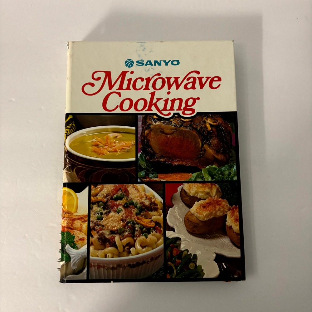 Vintage 1983 Sanyo Microwave Cooking Spiral Cookbook Benjamin Co Recipes Book